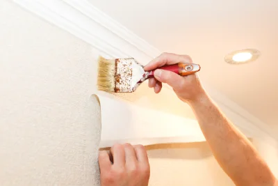 Pose de papier peint à Villegenon — revêtements muraux et toiles de verre